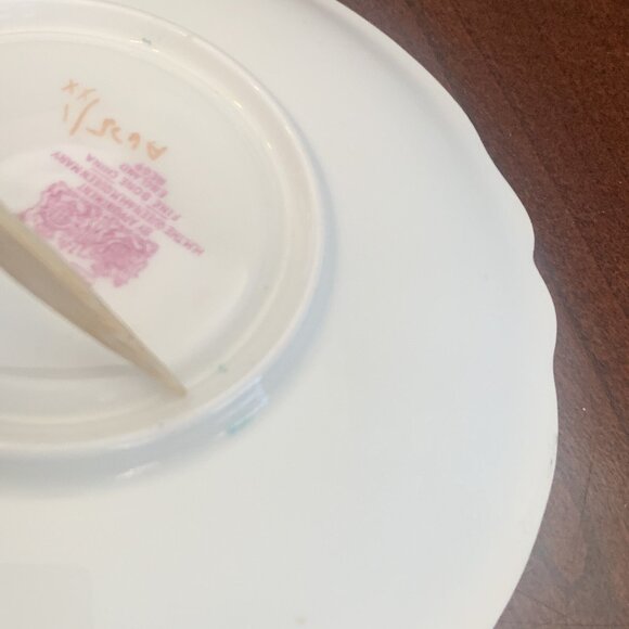 Paragon Double Warrant Cabbage Rose Pale Blue Teacup and Saucer 1940s Vintage - Picture 15 of 16